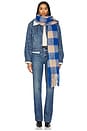 view 1 of 3 Oslo Scarf in Cobalt Camel