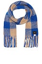 view 2 of 3 Oslo Scarf in Cobalt Camel