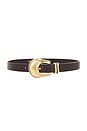 view 1 of 3 ACCESSOIRES RODEO BELT in Brown Gold