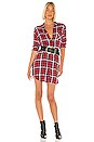 view 1 of 4 ROBE BIANCA in Crimson & Navy