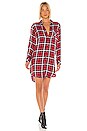 view 2 of 4 ROBE BIANCA in Crimson & Navy