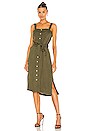 view 1 of 3 Clement Dress in Army Green