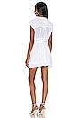 view 3 of 3 Angelina Dress in White Shadow Stripe
