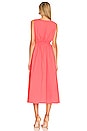 view 3 of 3 Yvette Cinched Waist Dress in Spiced Coral