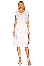 view 1 of 3 Ashlyn Midi Dress in White Lace Detail