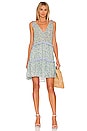 view 1 of 3 Janelle Mini Dress in Blue Green Wildflower Mix