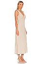 view 2 of 3 Audrina Midi Dress in Sand Gigham
