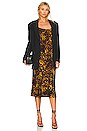 view 4 of 4 Ami Midi Dress in Tortoise Shell
