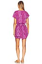 view 3 of 3 Karla Dress in Magenta Cheetah