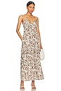 view 1 of 3 Justine Midi Dress in Sepia Cheetah