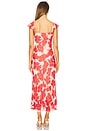 view 3 of 3 Marigold Dress in Scarlet Hibiscus