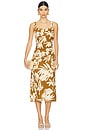view 2 of 4 Damaris Dress in Olive Tropic
