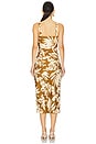 view 4 of 4 Damaris Dress in Olive Tropic