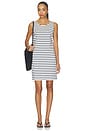 view 1 of 3 VESTIDO KAYLEE in Ivory & Navy Stripe