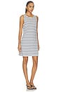 view 2 of 3 VESTIDO KAYLEE in Ivory & Navy Stripe