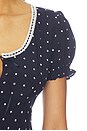 view 5 of 4 Allison Dress in Navy Polka Dots