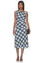view 1 of 4 Sorra Dress in Navy Saige Plaid