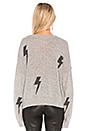 view 3 of 4 Perci Sweater in Heather Grey Charcoal Lightning