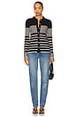 view 4 of 4 Aurelia Sweater in Black & Ivory Stripe