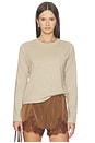 view 1 of 4 T-SHIRTS MANCHES LONGUES LONG SLEEVE TEE in Heather Oat