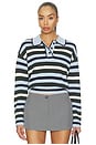 view 1 of 4 Delora Sweater in Sky Forest Stripe