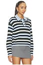 view 2 of 4 Delora Sweater in Sky Forest Stripe