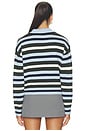 view 4 of 4 Delora Sweater in Sky Forest Stripe