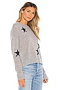 view 2 of 4 Perci Sweater in Light Grey & Navy Stars