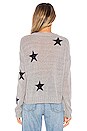 view 3 of 4 Perci Sweater in Light Grey & Navy Stars