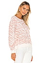 view 2 of 5 Theo Sweatshirt in Blush Tiger Stripes