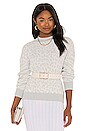 view 1 of 4 Lana Sweater in Ivory Grey Mixed Animal