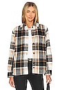 view 1 of 4 VESTE CHEMISE TRIPP in Ivory Black Camel