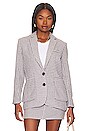 view 2 of 5 Windsor Blazer in Lilac Navy Mini Check