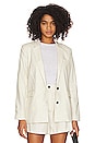 view 1 of 5 Stanton Blazer in Ivory Pinstripe