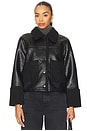 view 1 of 4 Dria Jacket in Black Shearling