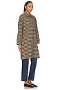 view 4 of 5 Mattie Coat in Tapenade Check