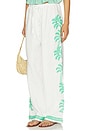 view 1 of 7 Emmie Pants in Emerald Palms Embroidery