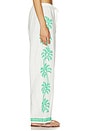 view 4 of 7 Emmie Pants in Emerald Palms Embroidery