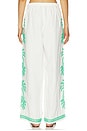 view 5 of 7 Emmie Pants in Emerald Palms Embroidery