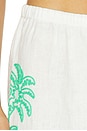view 7 of 7 Emmie Pants in Emerald Palms Embroidery