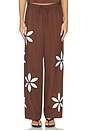 view 1 of 6 PANTALÓN EMMIE  in Cocoa Floral Embroidery