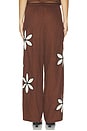 view 4 of 6 PANTALÓN EMMIE  in Cocoa Floral Embroidery