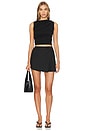 view 5 of 6 MINIFALDA ADRIANA in Black