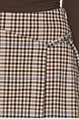 view 6 of 6 Nial Skirt in Mocha Check