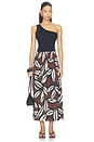 view 5 of 6 FALDA ALESSA  in Cocoa Floral