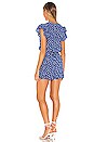 view 3 of 3 COMBISHORT CHLOE in Cobalt Floating Daisies