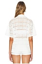 view 3 of 4 Clemente Button Down Top in White