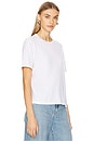 view 2 of 4 Cotton Cashmere Short Sleeve Tee in White