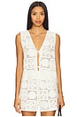 view 1 of 4 x LSPACE Paz Top in White Sea Shell Crochet