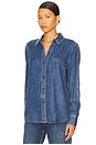 view 2 of 4 Atticus Top in Antique Blue